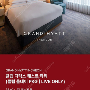 8월31~9월1 인천 하얏트 클럽 올데이 PKG(성인2+소아1)