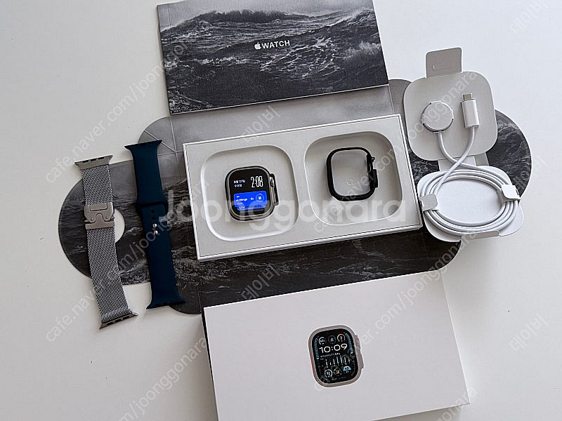 애플워치 울트라2 49mm 티타늄 SS급 풀박스 + 케...--2