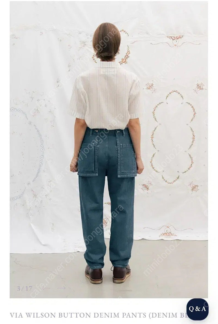 비아플레인 VIA WILSON BUTTON DENIM PANTS s사이즈 이미지