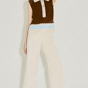 랑방컬렉션 컬러블록니트