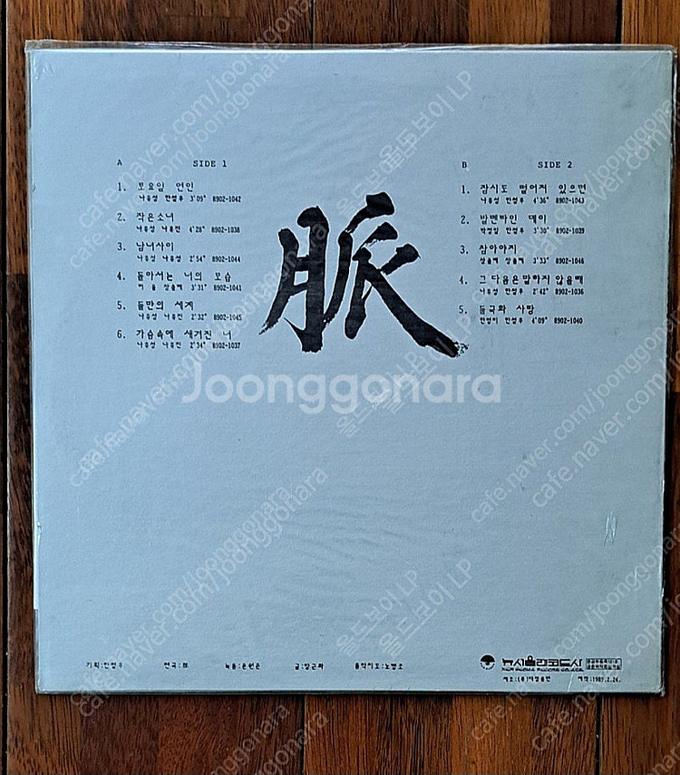 맥 토요일 연인 LP (미개봉)--1