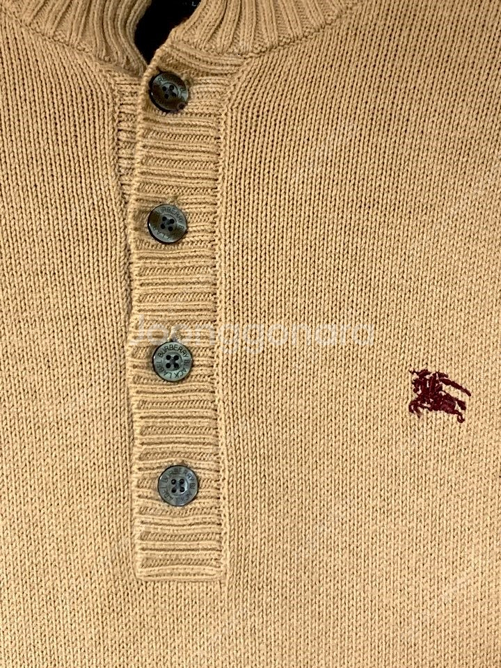BURBERRY 버버리 정품 클래식 베이지 카라 니트 ...--2