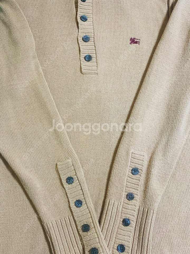 BURBERRY 버버리 정품 클래식 베이지 카라 니트 ...--4