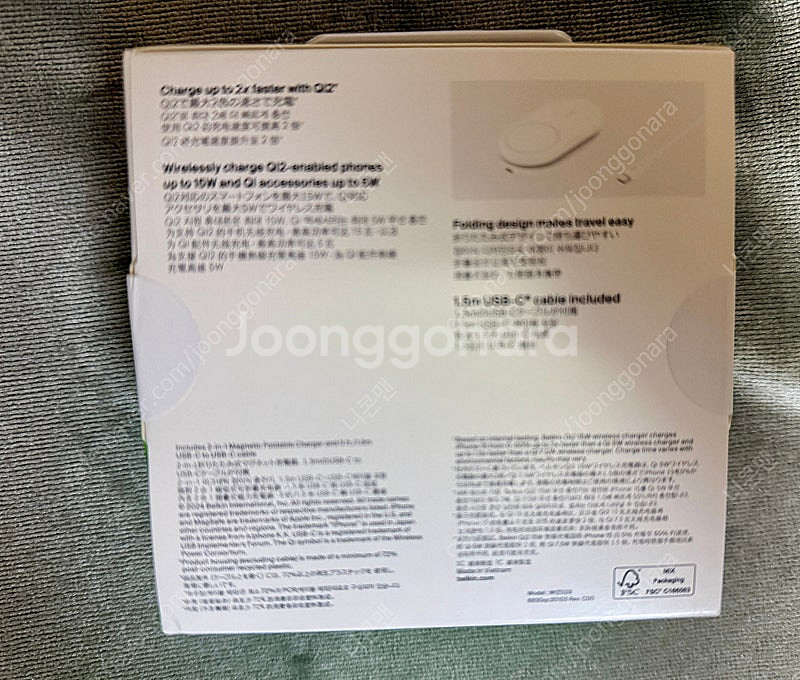 미개봉 벨킨 부스트차지 2-in-1 무선 충전기를 56...--1