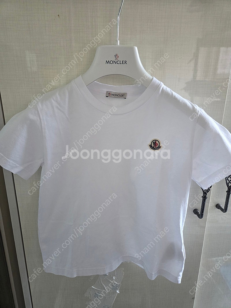 몽클레어키즈 8y 반팔 화이트 티셔츠 130cm--0