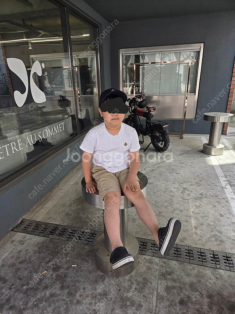 몽클레어키즈 8y 반팔 화이트 티셔츠 130cm--8