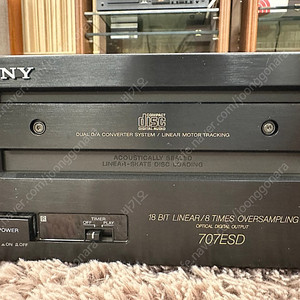 소니 cd player 707esd