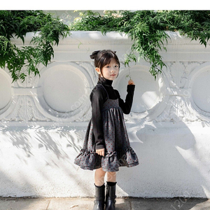 워니리본 하트드레스 L