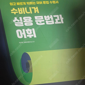 2025 선재국어 수비니겨 실용 문법과 어휘