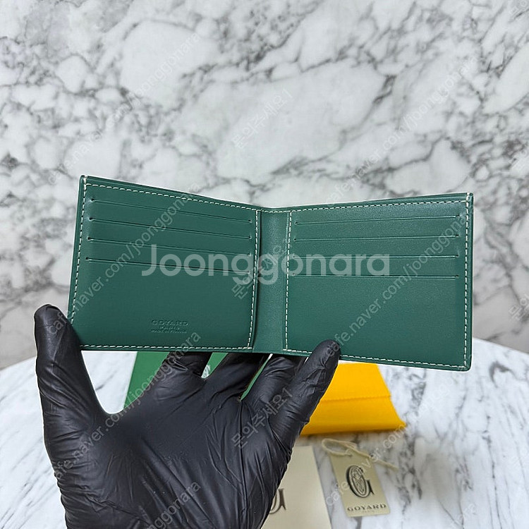 고야드 빅투와르 반지갑 스페셜 컬러 그린--6