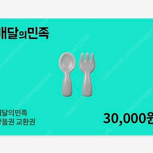 배달의 민족 3만원 쿠폰 판매합니다