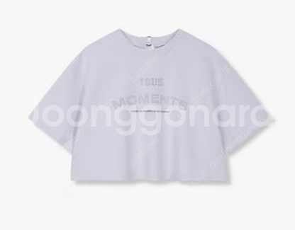 보브 비즈 레터링 크롭트 티셔츠 7114240201--1