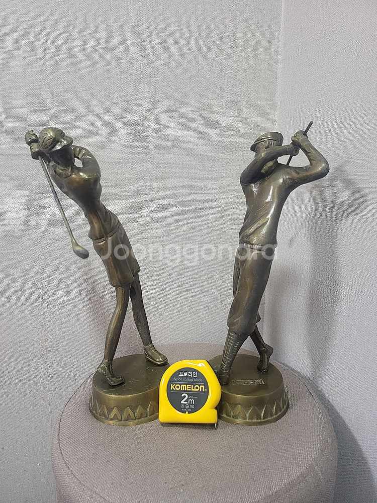 황동 골프상 (설선오작 높이 32cm)팝니다(택포8만원...--2