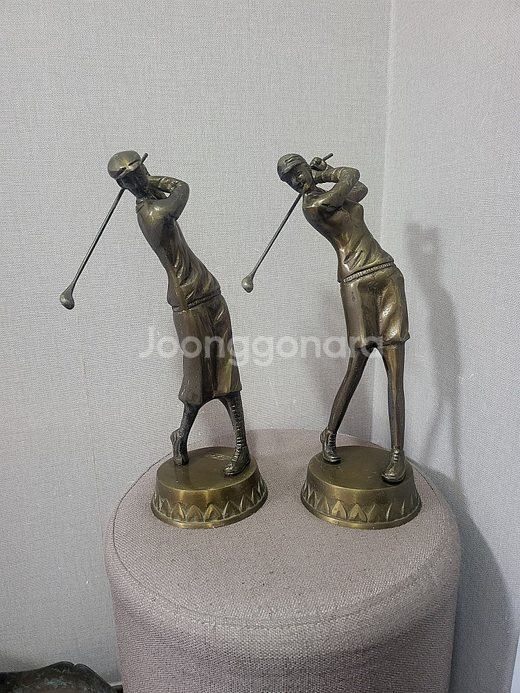 황동 골프상 (설선오작 높이 32cm)팝니다(택포8만원...--3