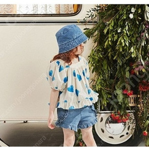 리미떼두두 블라우스 m + 데님 팬츠 L