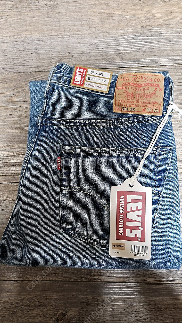 리바이스 LVC 1955 501 블랙잭 W30L32 사...--2