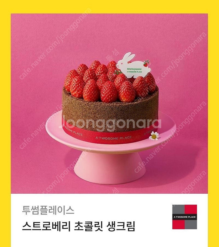 투썸 스트로베리 초콜릿 생크림케이크 스초생 깊카드--0
