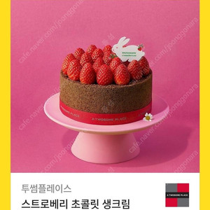 투썸 스트로베리 초콜릿 생크림케이크 스초생 깊카드