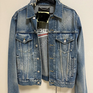 [44] 발렌시아가 웨이브로고 청자켓