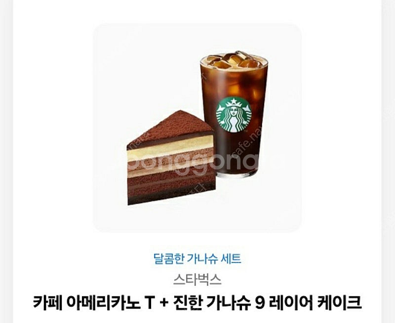 스타벅스 아메리카노 T + 달콤한 가나슈 9 케이크 세...--0