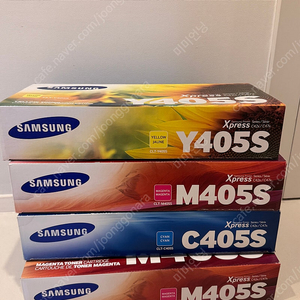 삼성 정품 토너 CLT-C405S,CLT-M405S,CLT-Y405S 미개봉 새상품 박스O