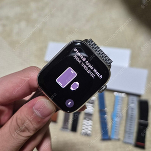 애플워치8 스테인리스 실버 45mm