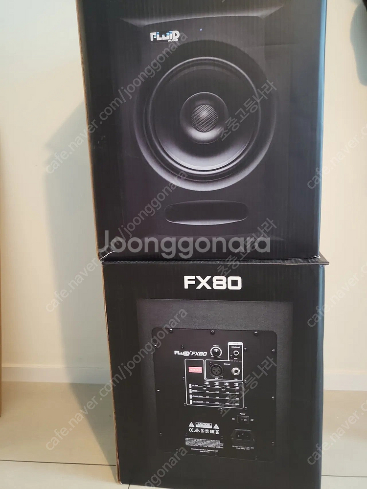 플루이드오디오 fx80 8인치 동축모니터스피커 팝니다.--2