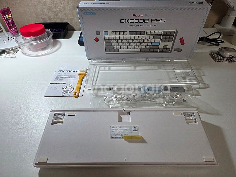한성 GK893B Pro 레트로 에디션 무접점 풀윤활 ...--1