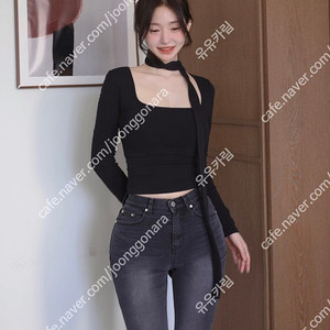 카인다미 골반볼륨업 하이웨스트 세미부츠컷 흑청 M, 카인다미 골반뽕청바지 흑청