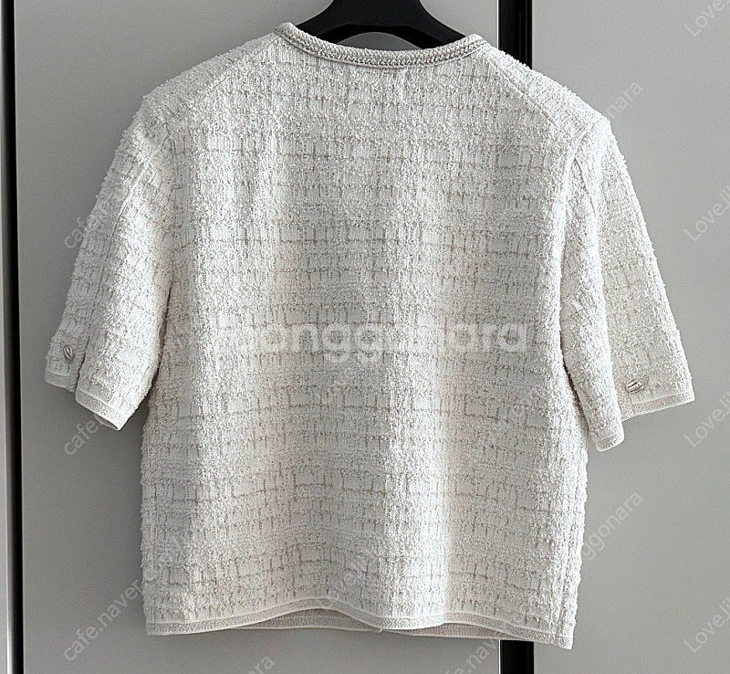 한섬 2024 타임 글리터 칼라리스 니트 자켓 (랑방컬...--4