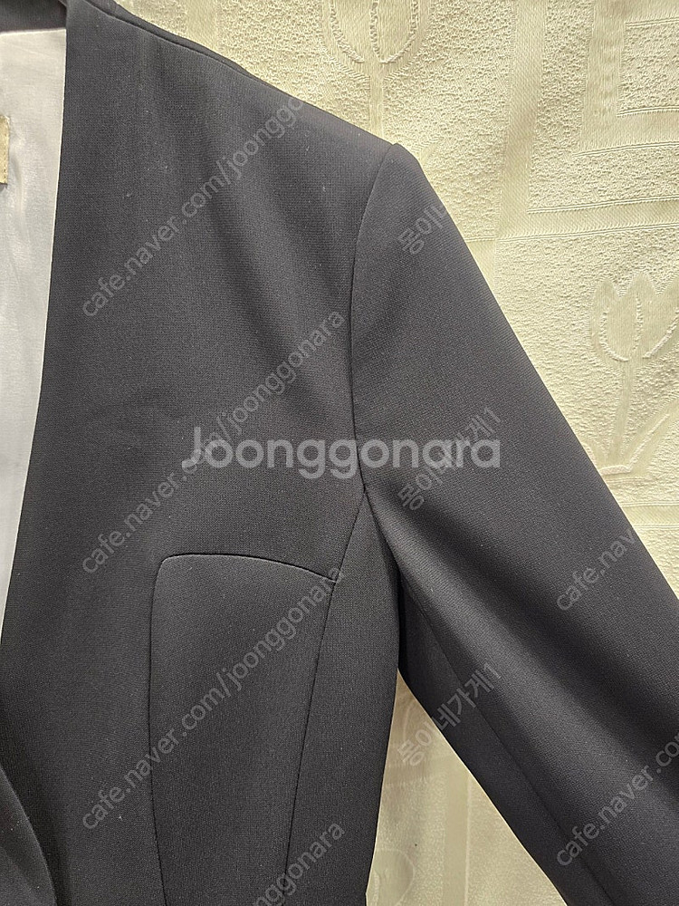 잇미샤 블랙 노카라 봄가을 자켓 44~55--2