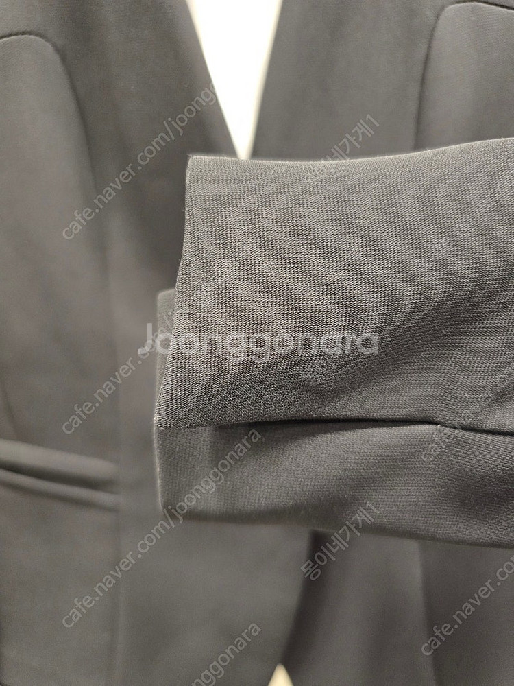 잇미샤 블랙 노카라 봄가을 자켓 44~55--4