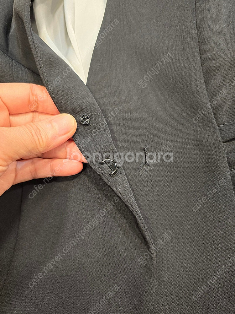 잇미샤 블랙 노카라 봄가을 자켓 44~55--5