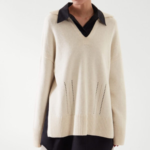 COS 코스 브이넥 레이어드 니트 xs / 랑방 마인 오브제 타임 럭키슈에뜨 산드로 마쥬 오르 시에 시스템