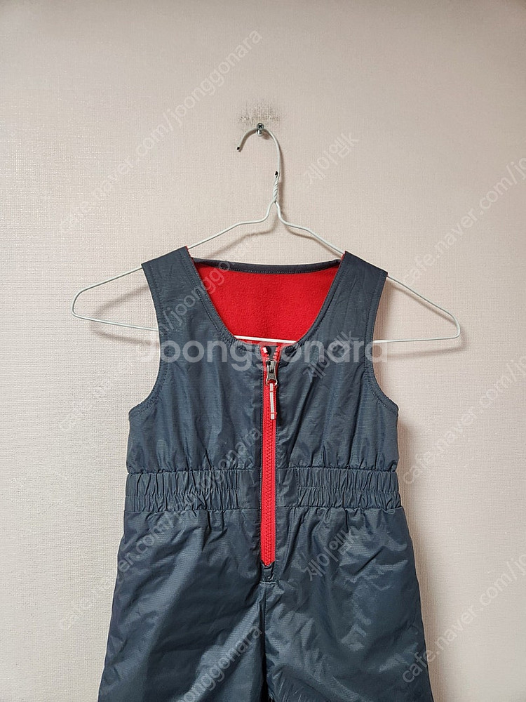 2T(아동용) 콜롬비아 그레이 속빨강 스키 하의 바지--2