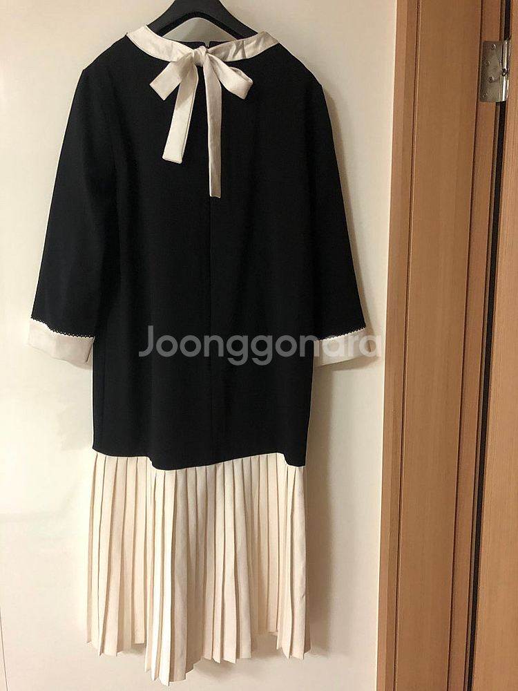 헤브 럭셔리 새틴 뒷리본 플리츠 하객룩 롱 원피스 하객룩 출근룩 결혼식 HAVE--2