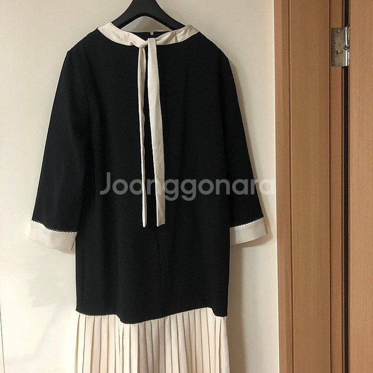 헤브 럭셔리 새틴 뒷리본 플리츠 하객룩 롱 원피스 하객룩 출근룩 결혼식 HAVE--5