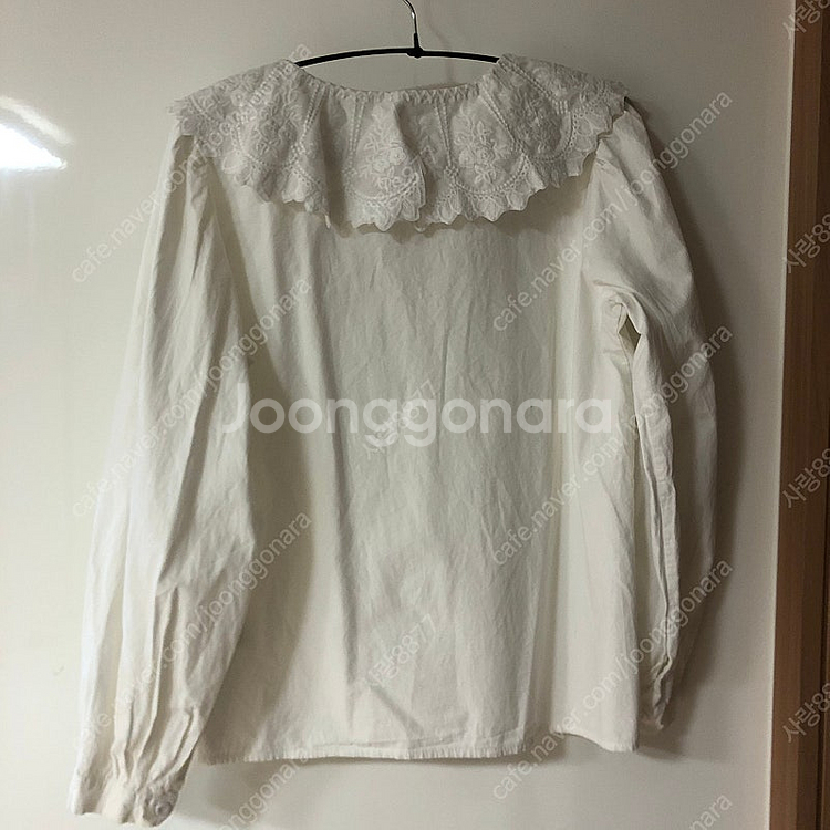 빅카라 코튼100 자수 세라 레이스 카라 아일렛 벌룬 ...--6