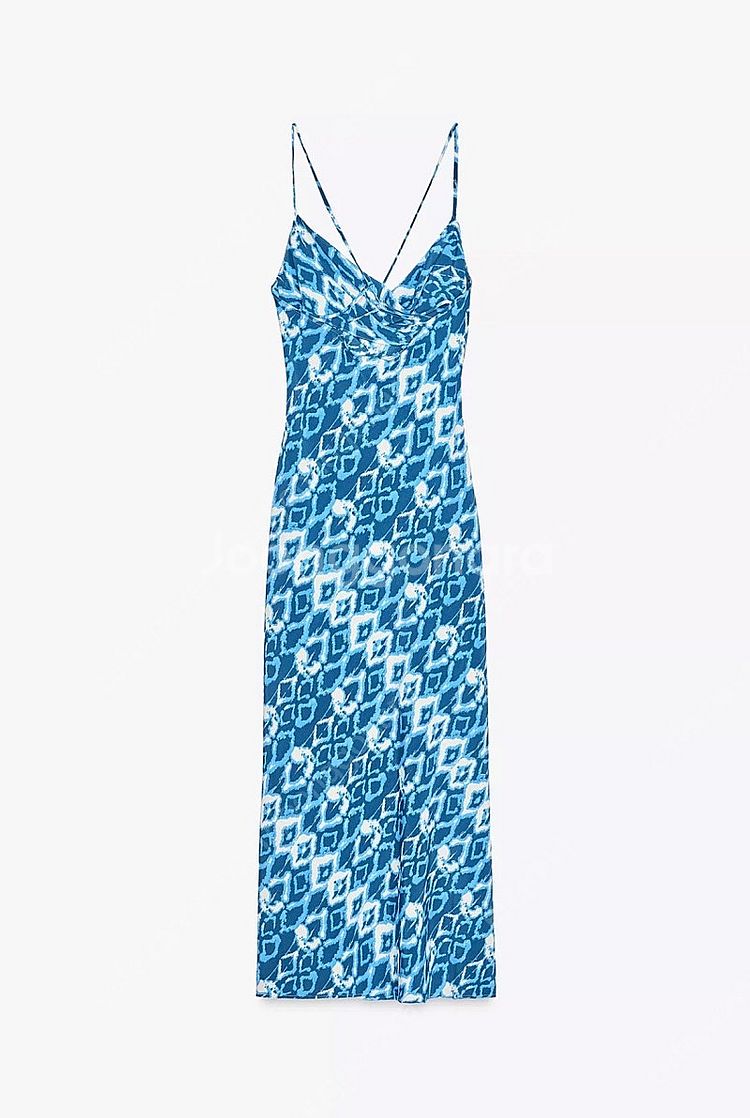 zara 자라 프린트 캐미솔 미디 원피스 59900-2...--5