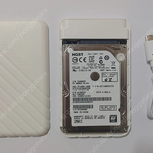 외장하드 (노트북 하드 / 1TB / 2.5인치 / 9.5mm)