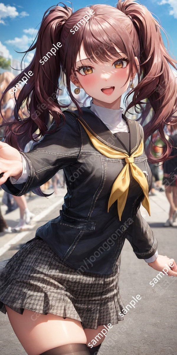 애니 일러스트 장타월--6