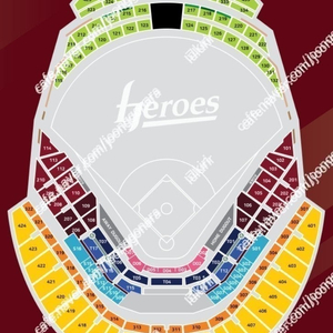8월 28일 목요일 한화 이글스 VS 키움 4층 중앙 3루 지정석 2연석 4연석 통로석 8/28 [고척 스카이돔]