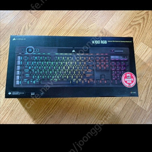 커세어 K100 RGB Optical 게이밍키보드 광적축 팝니다.