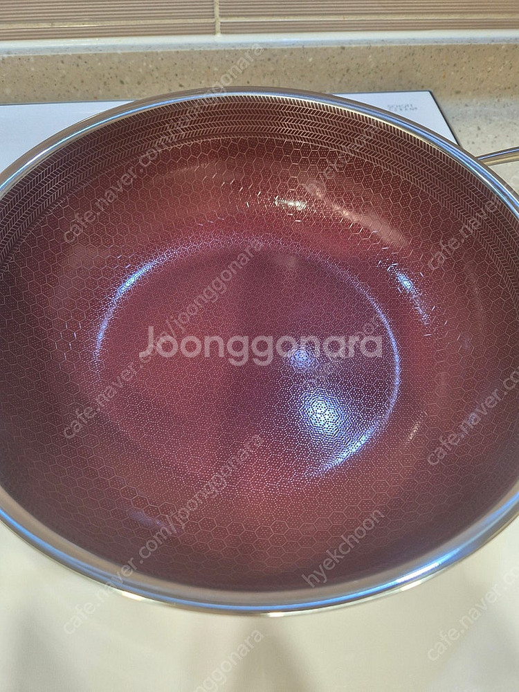 쿡셀 세라믹 24센치 파티웍냄비 찜기 뚜껑세트 미사용새...--4