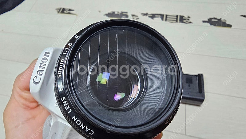 캐논 100D 화이트 + 여친렌즈 50.8 팝니다--2