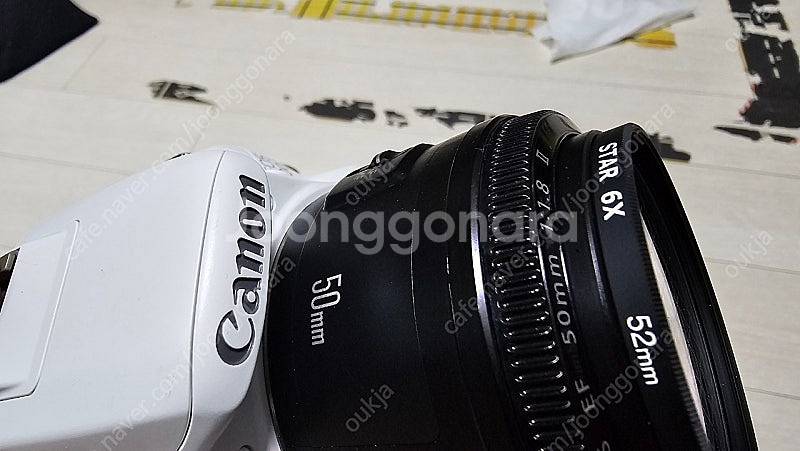 캐논 100D 화이트 + 여친렌즈 50.8 팝니다--3