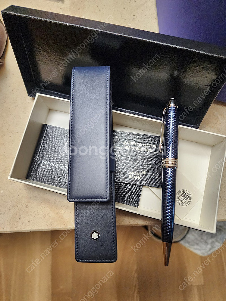 몽블랑 볼펜 마이스터스튁 솔리테어 블루 아워 팝니다--0