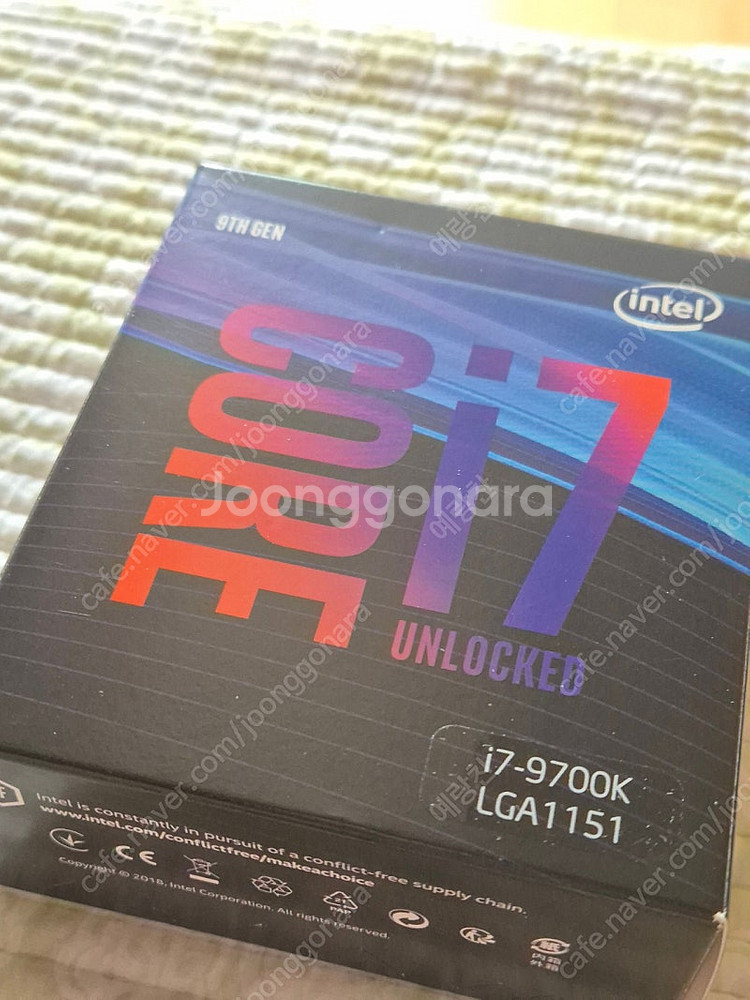 인텔 i7_9700K 박스정품--0