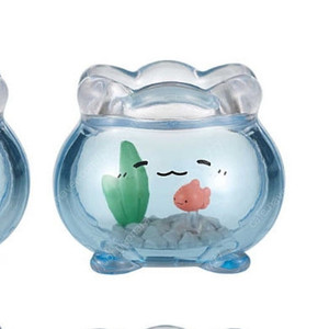 와루루기 킨교바치짱 어항 금붕어 가챠 웃음