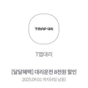 티맵대리 8천원할인권